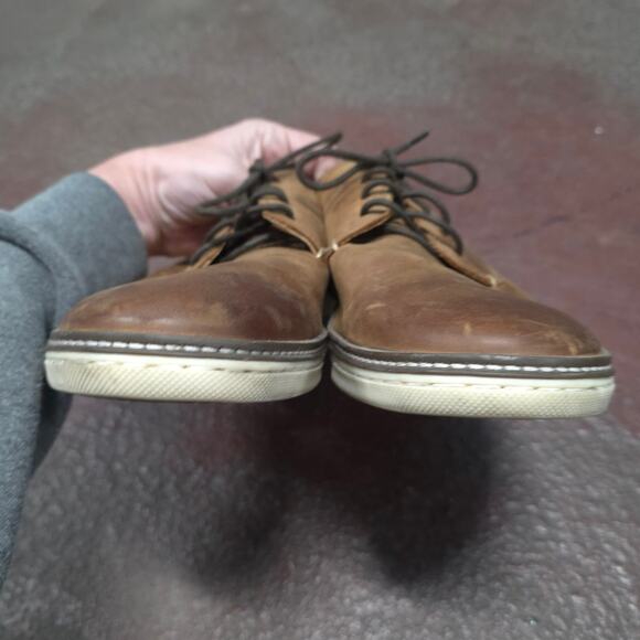 Johnston & Murphy McGuffey Plain Toe Men 10 W brown Sheepskin shoes quiet luxury main image 8